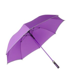 Auto Open Matching Color Fibreglass Frame Pongee Fabric with Reflective Piping